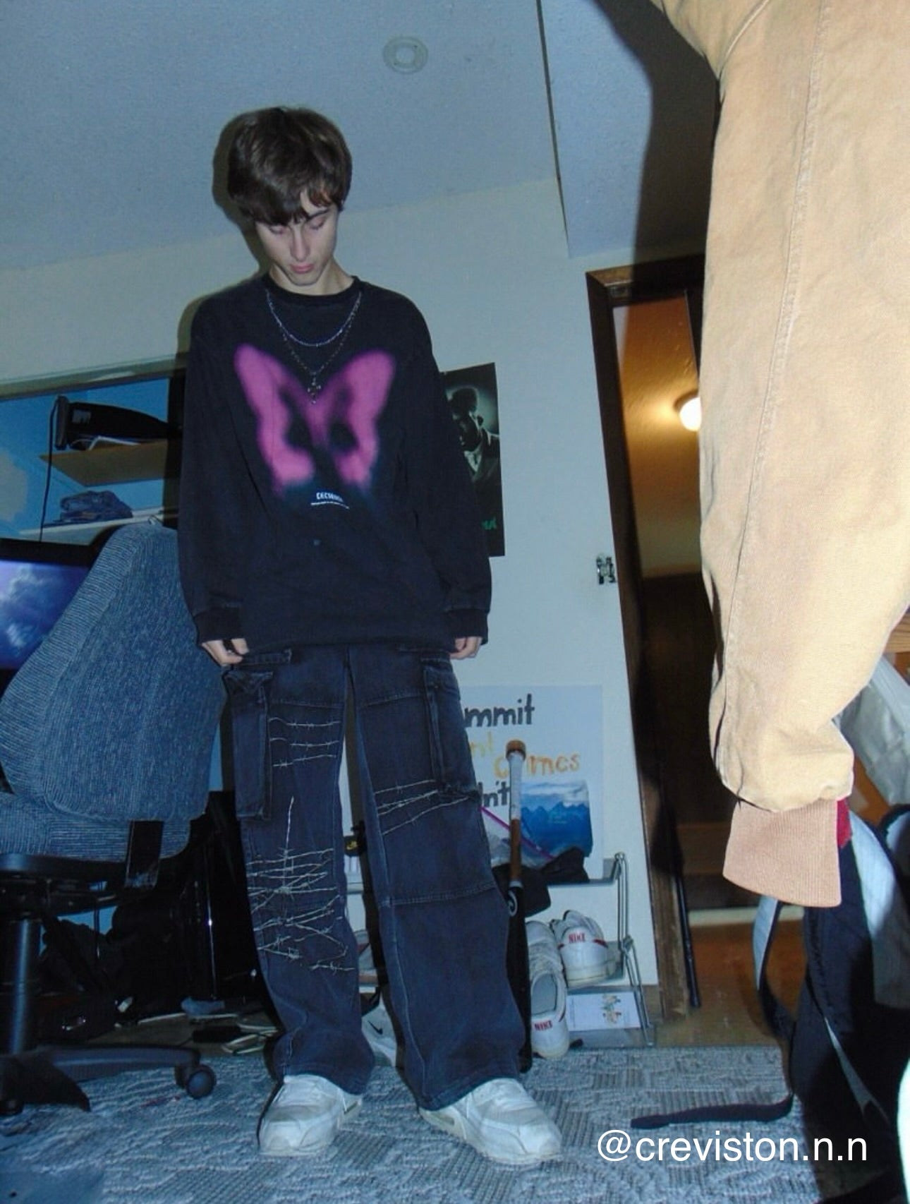 BarbWire Embroidery Jeans