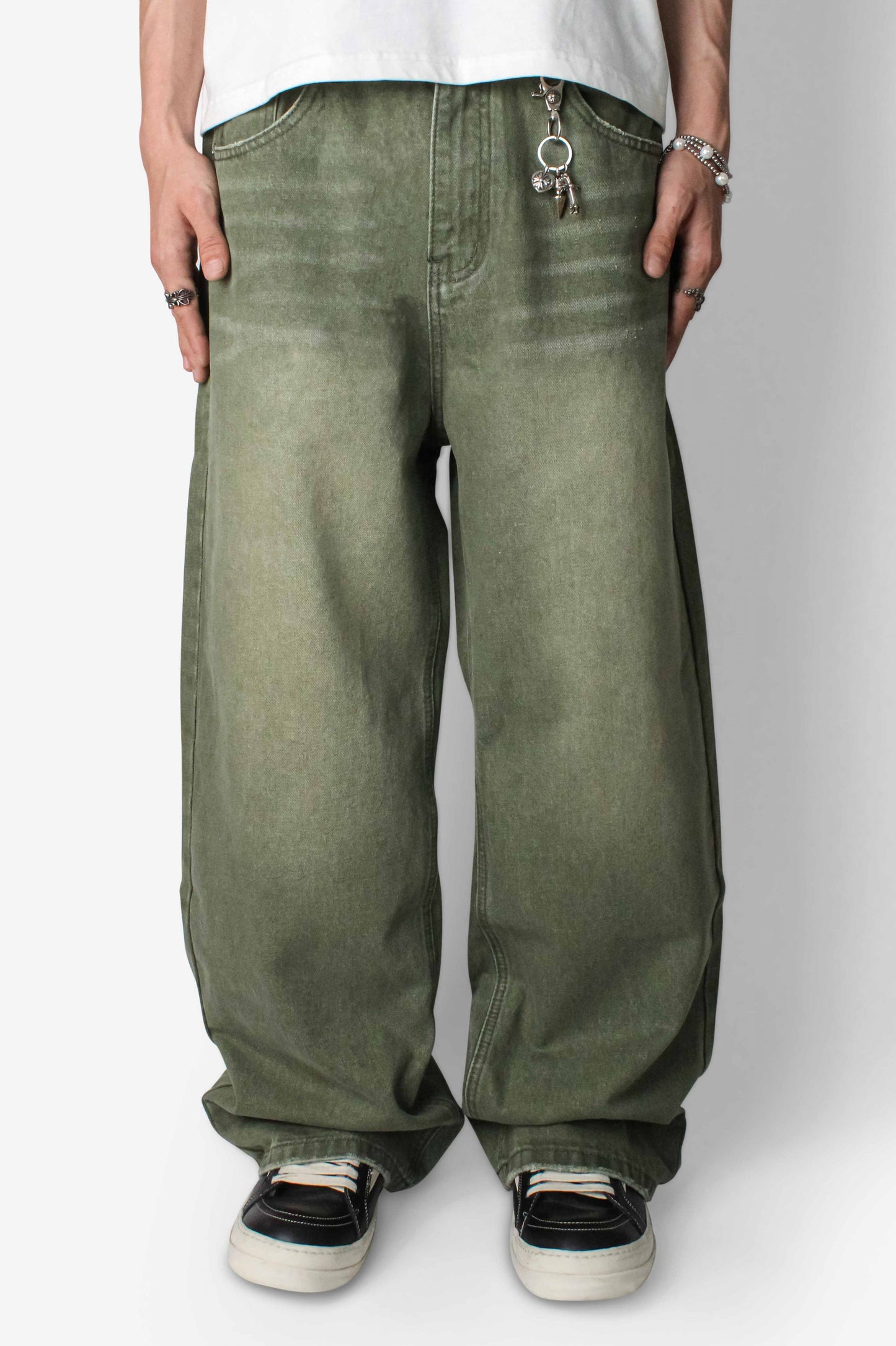 Olive Straight Jeans