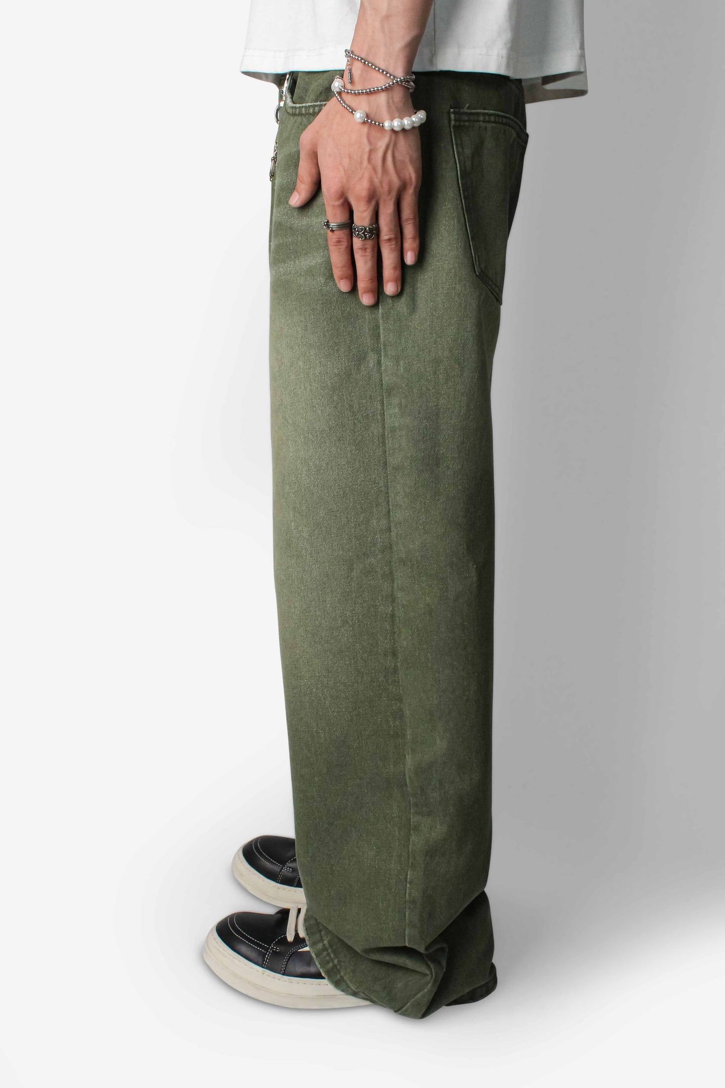 Olive Straight Jeans