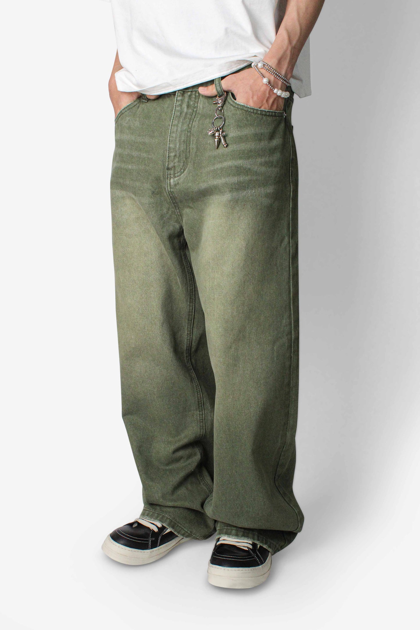Olive Straight Jeans