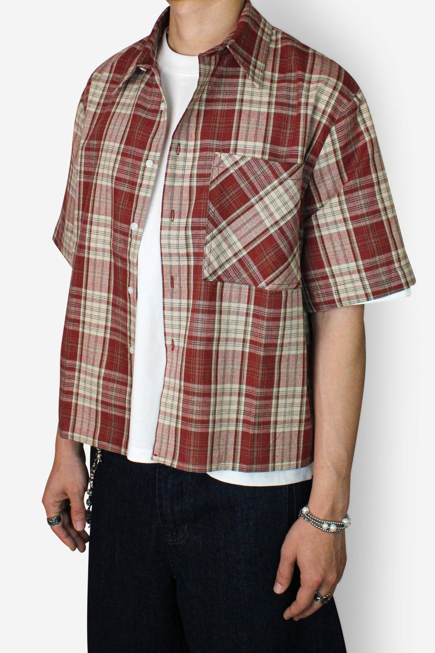 Plaid Cropped Shirt