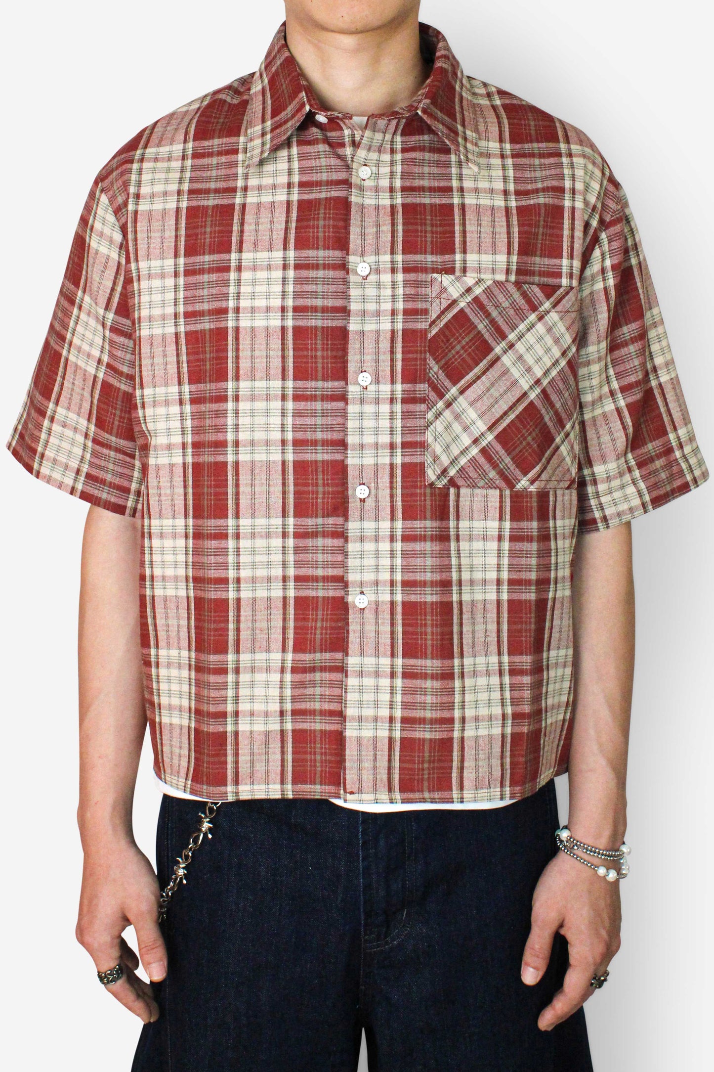 Plaid Cropped Shirt