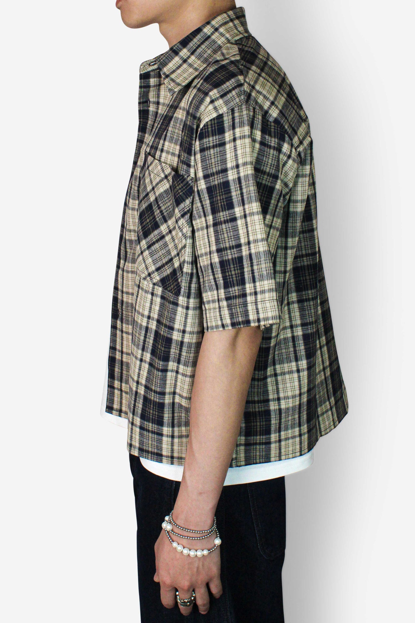 Plaid Cropped Shirt