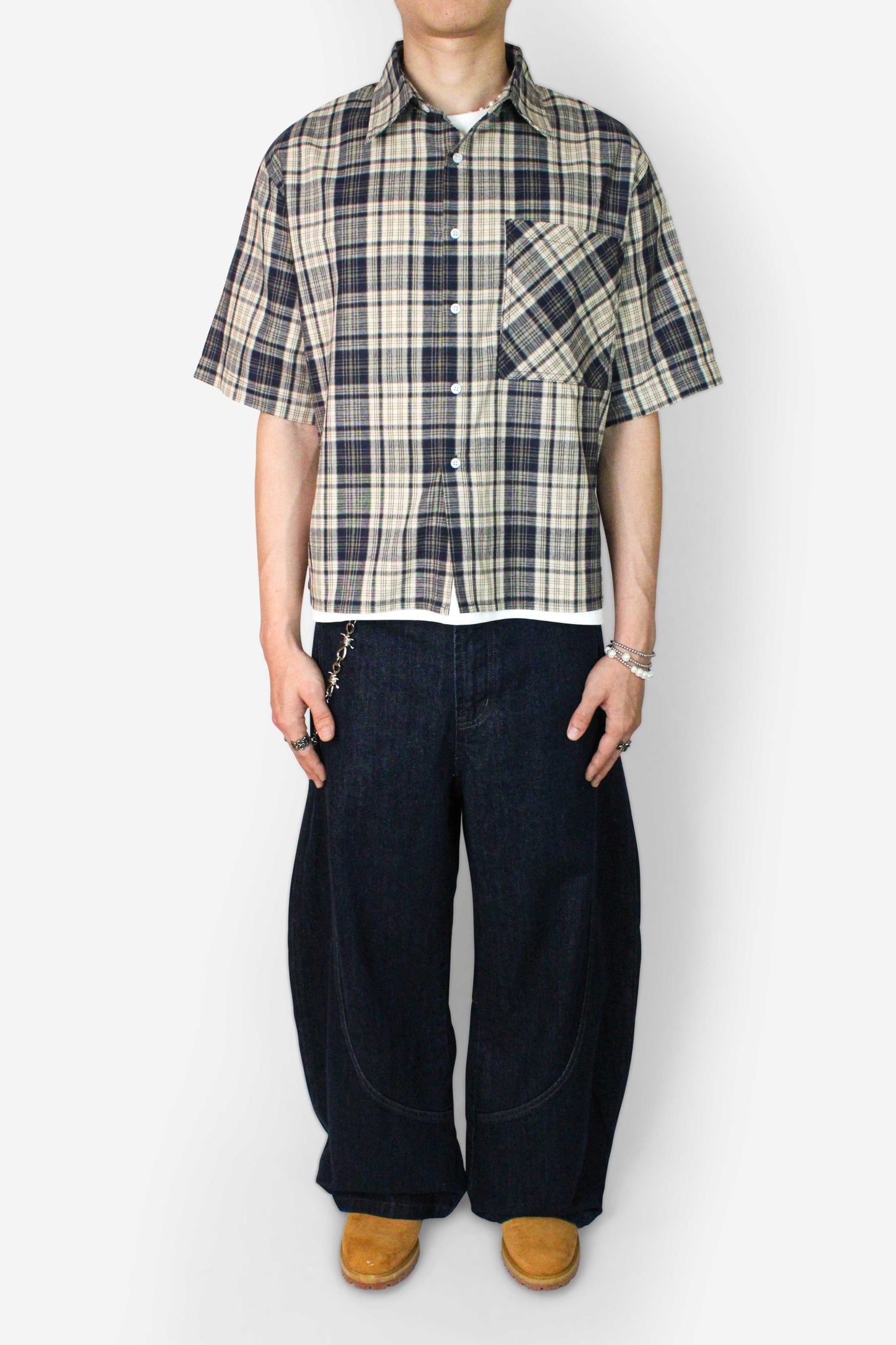 Plaid Cropped Shirt