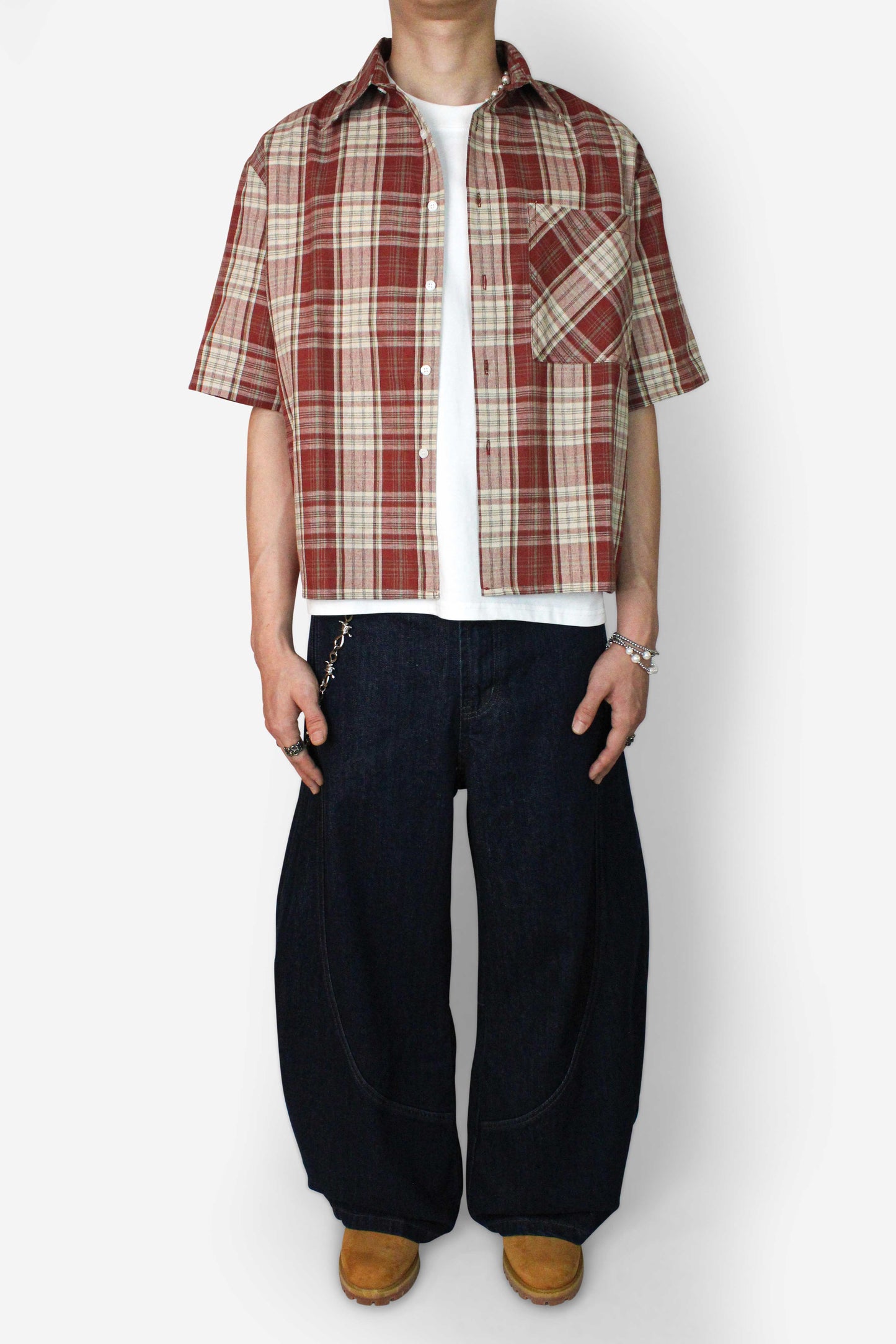 Plaid Cropped Shirt