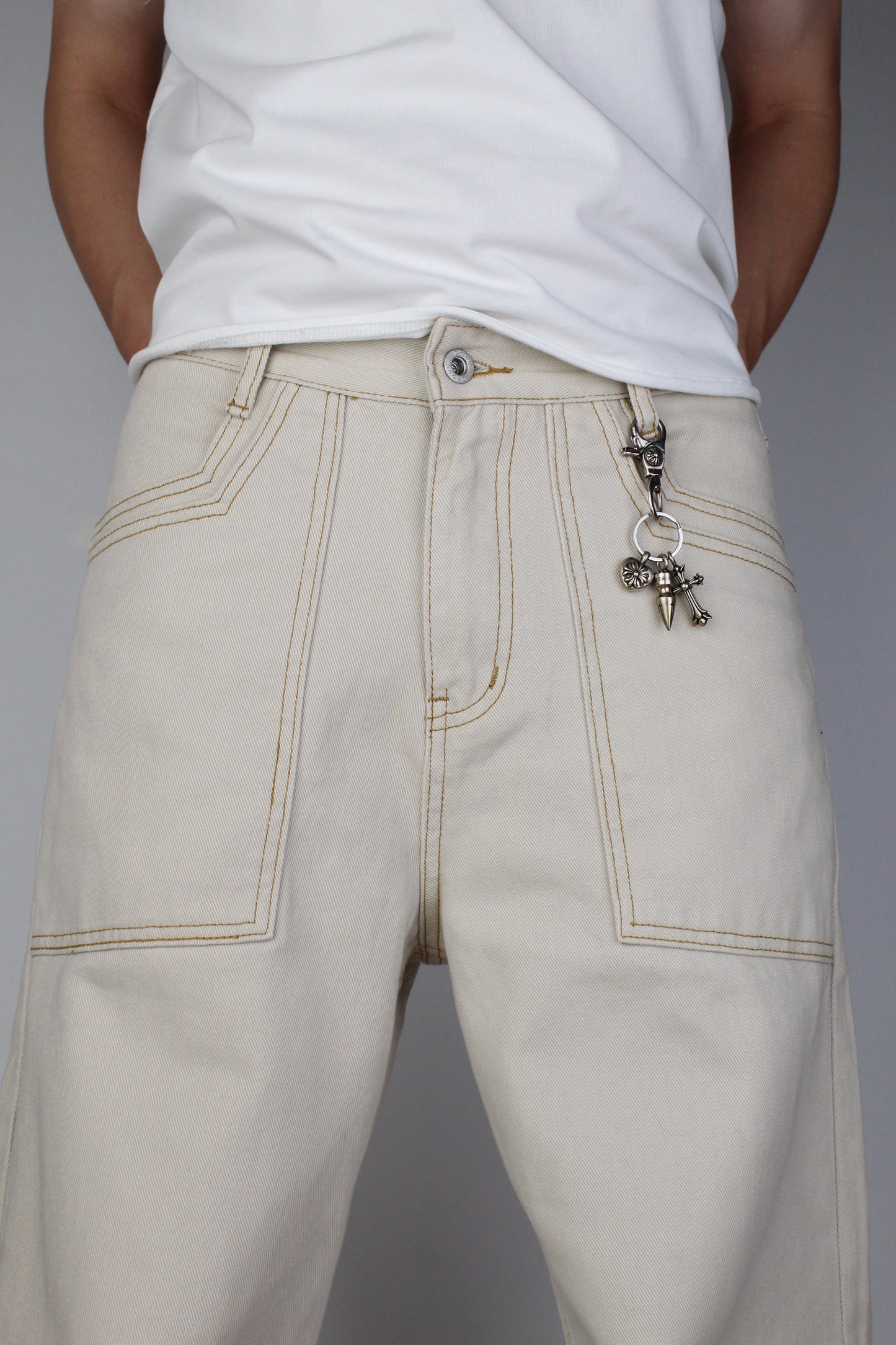Tan Baggy Jeans