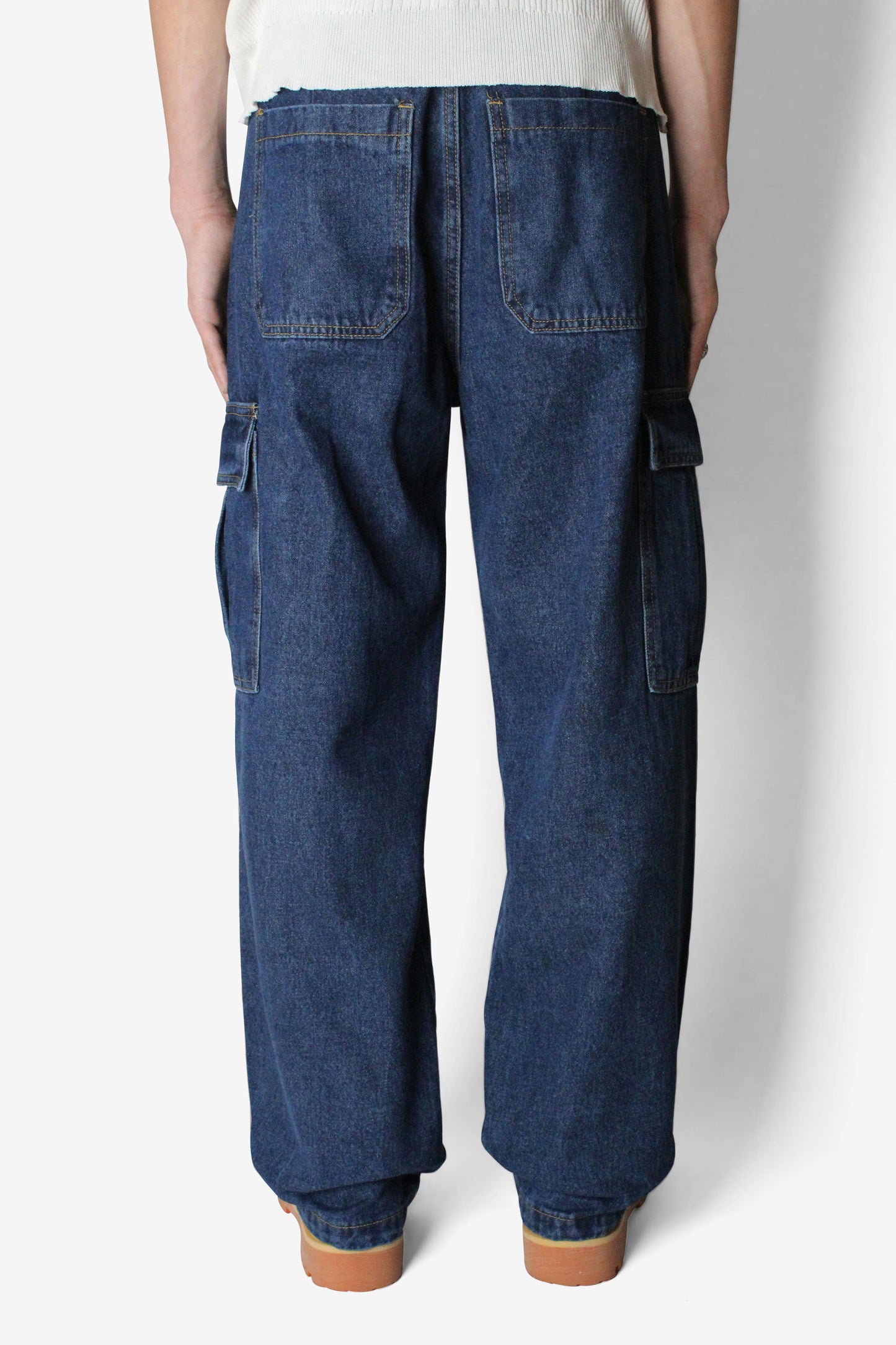 Denim Cargo Jeans