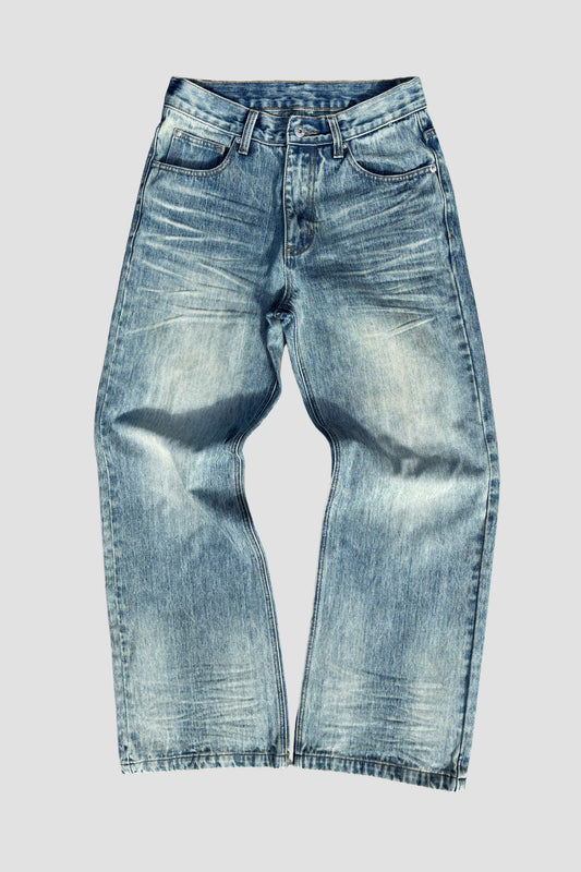Slub Bootcut Jeans