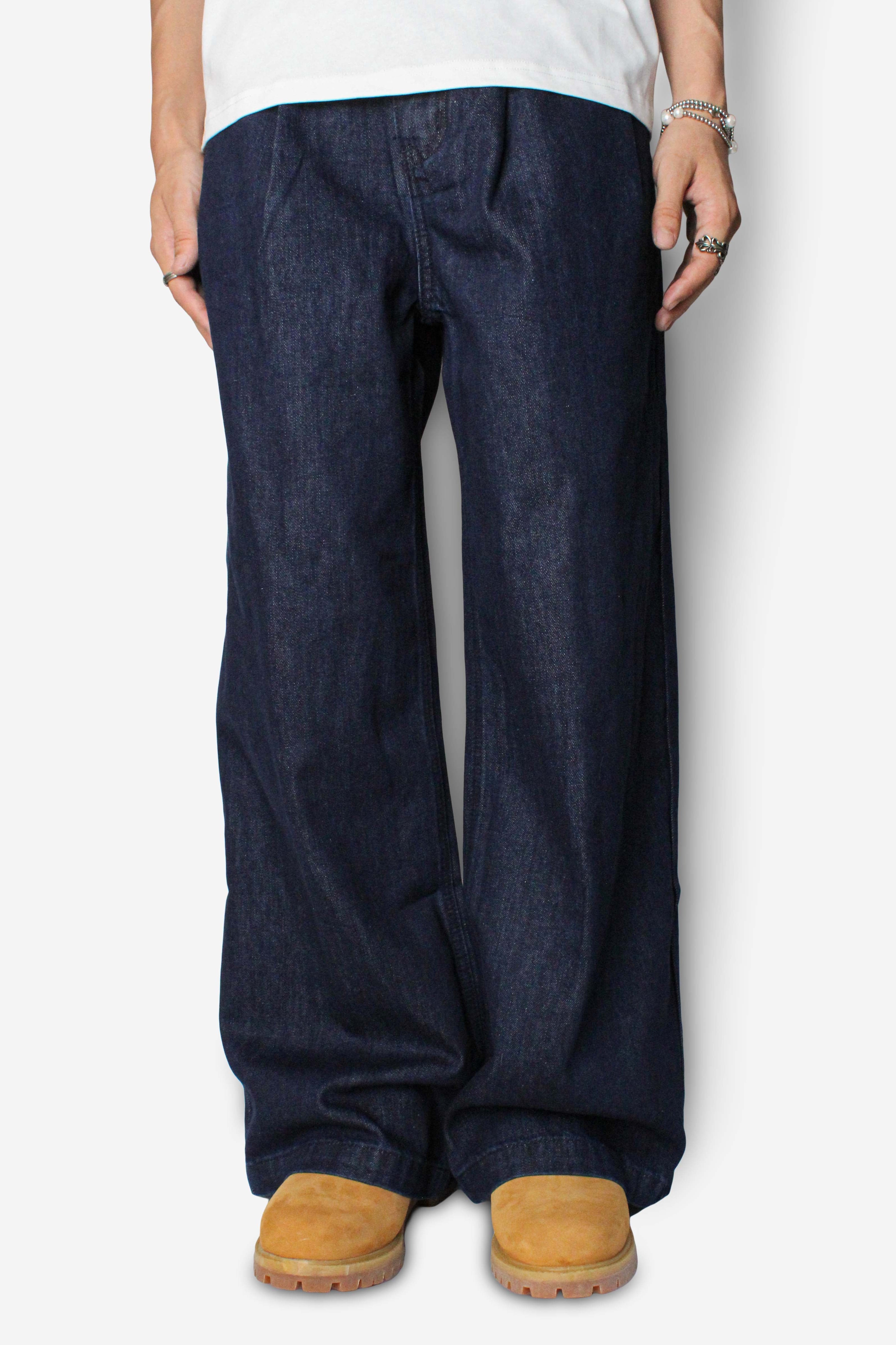 retouch straight denim pants indigo WOMEN｜Pkt Straight Jeans 11oz 