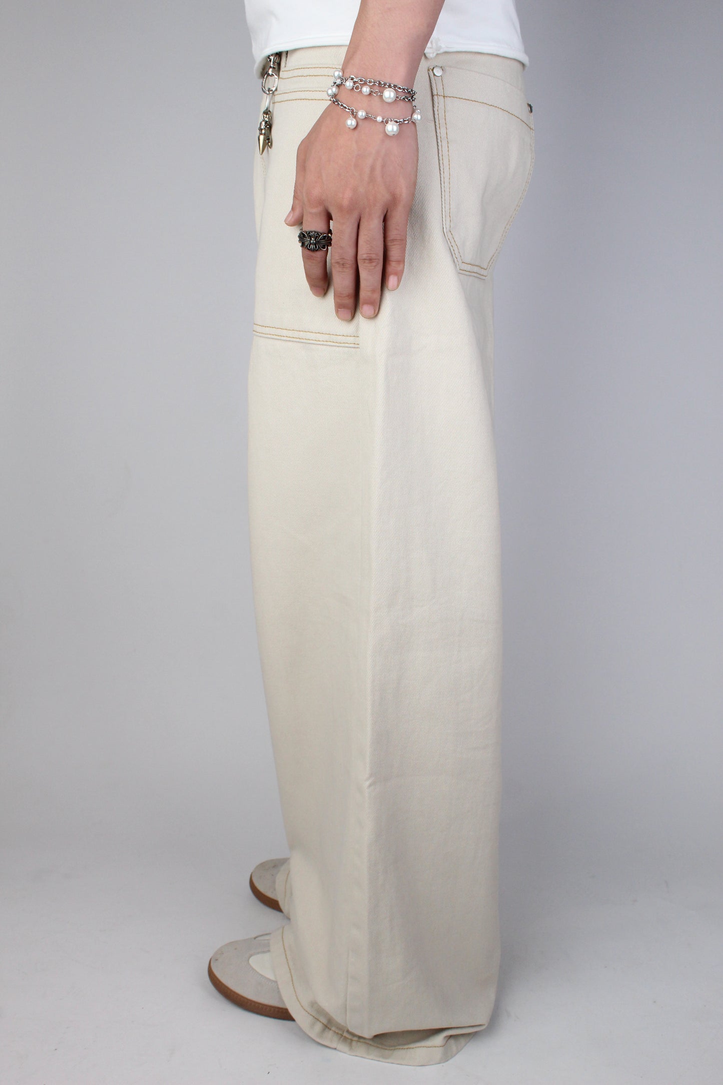 Tan Baggy Jeans