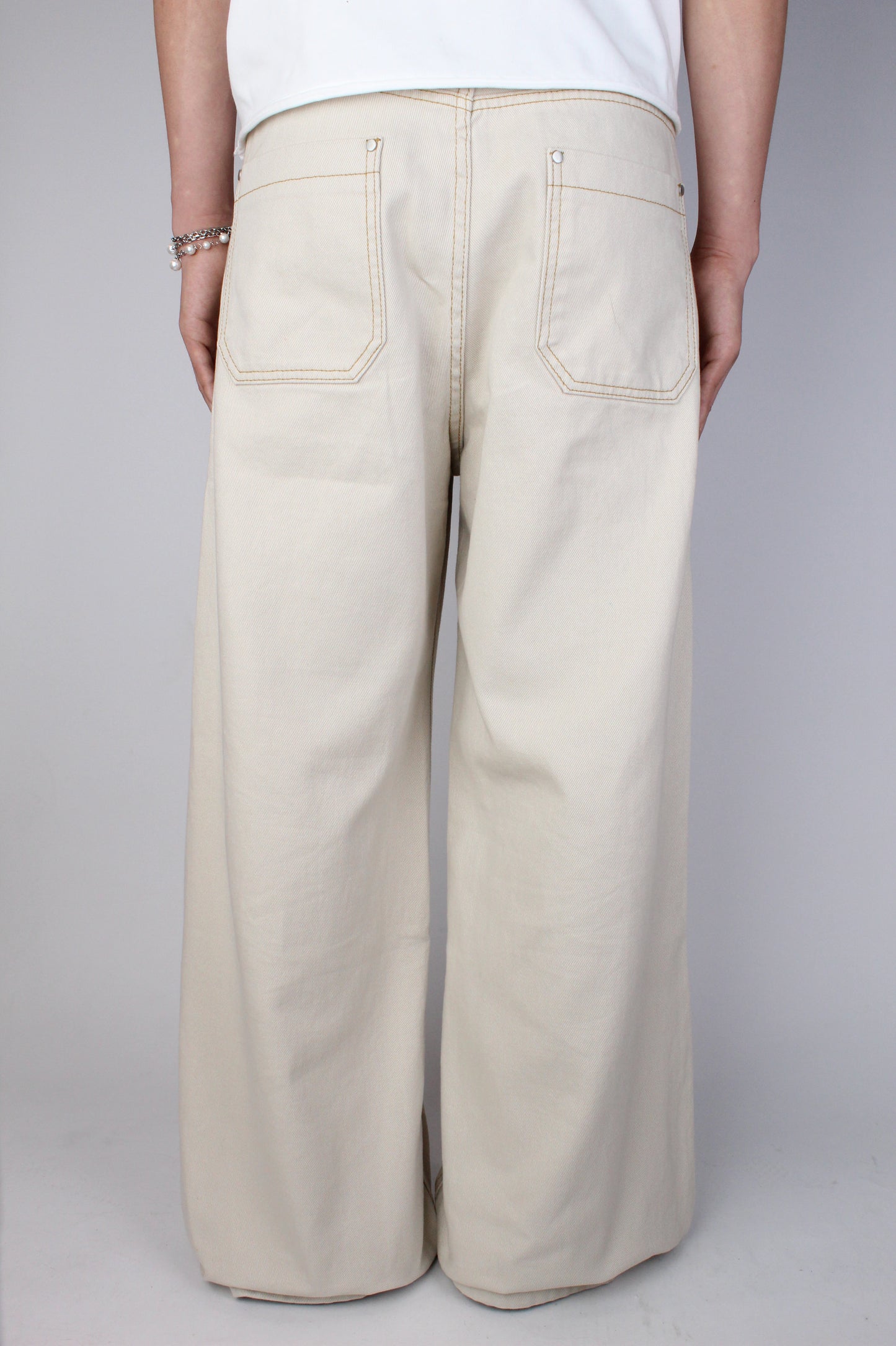 Tan Baggy Jeans