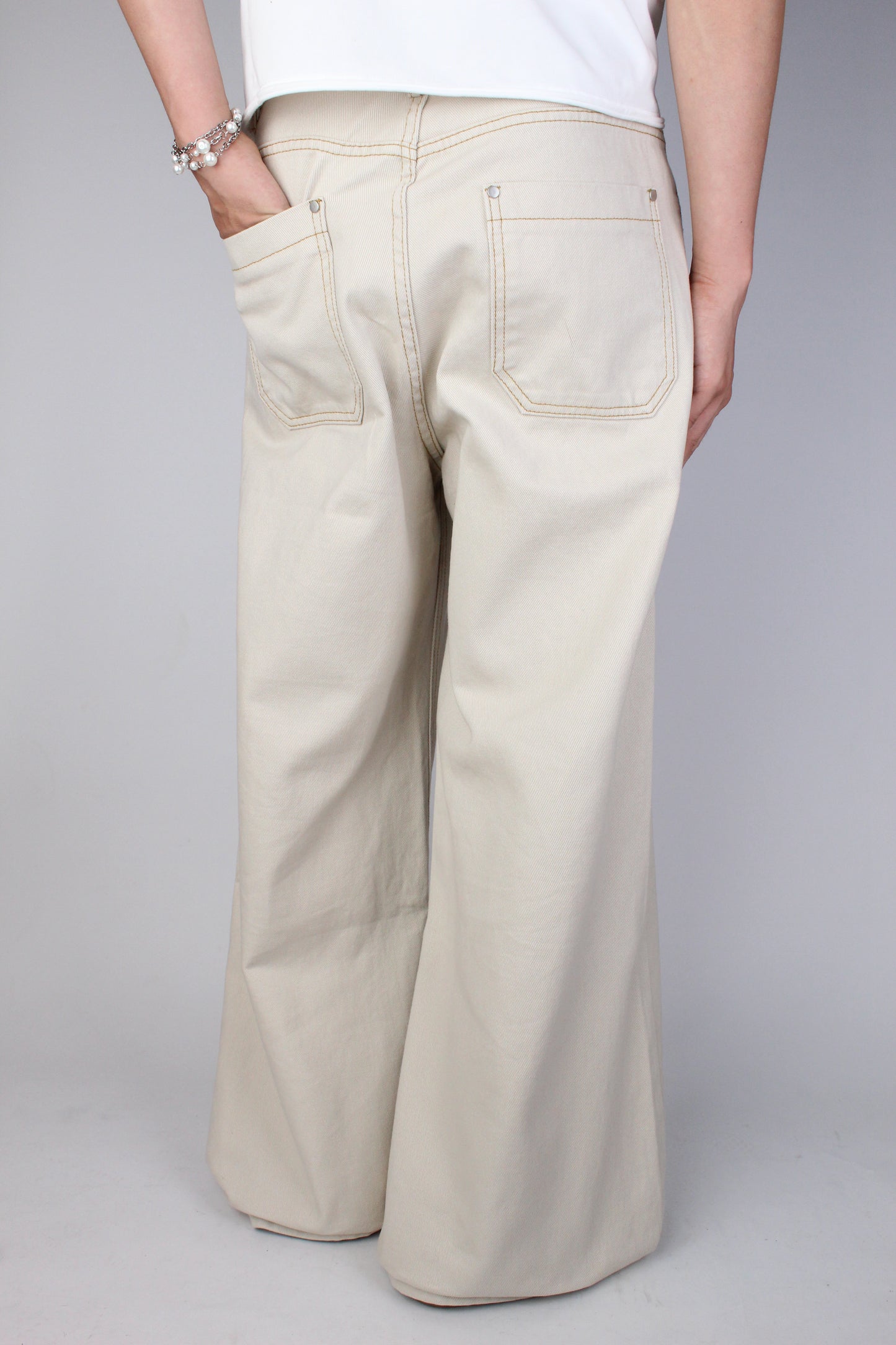 Tan Baggy Jeans