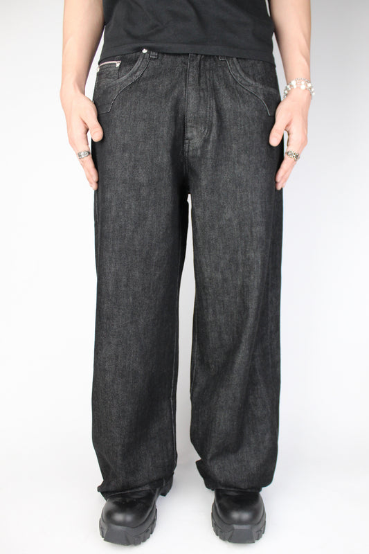 Decorated Straight Selvedge Jeans