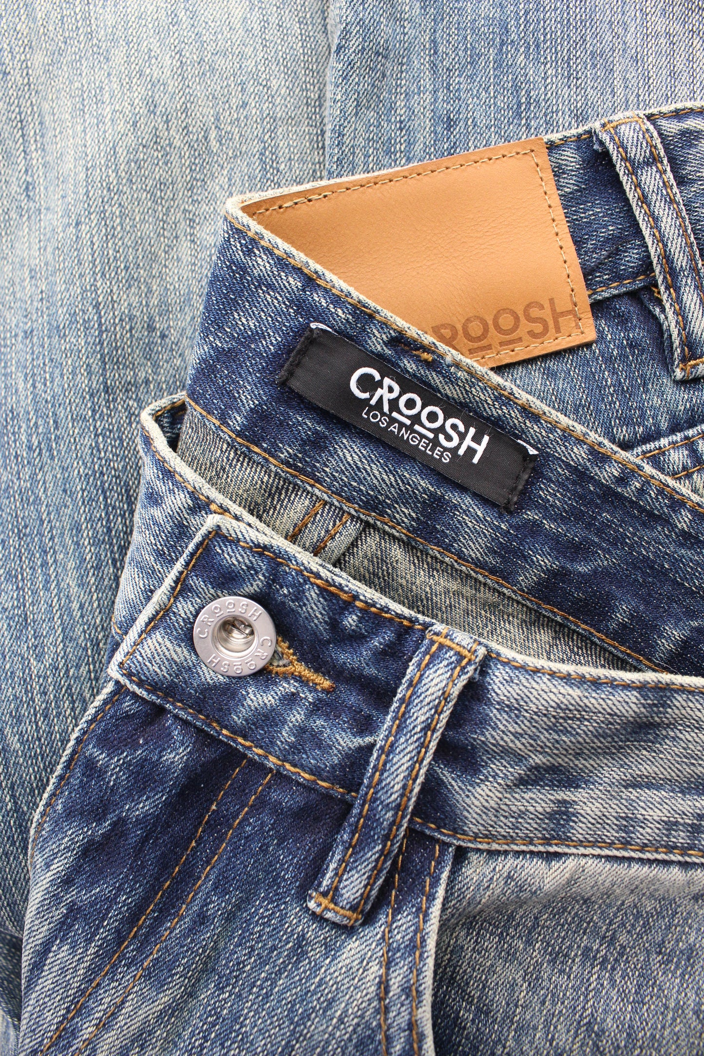Slub Bootcut Jeans