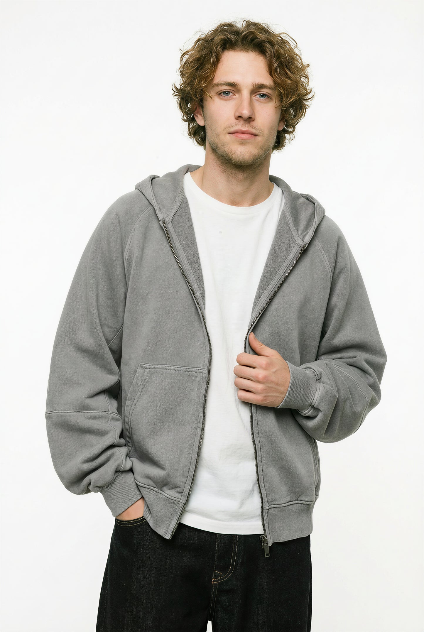 Cropped Boxy Hoodie